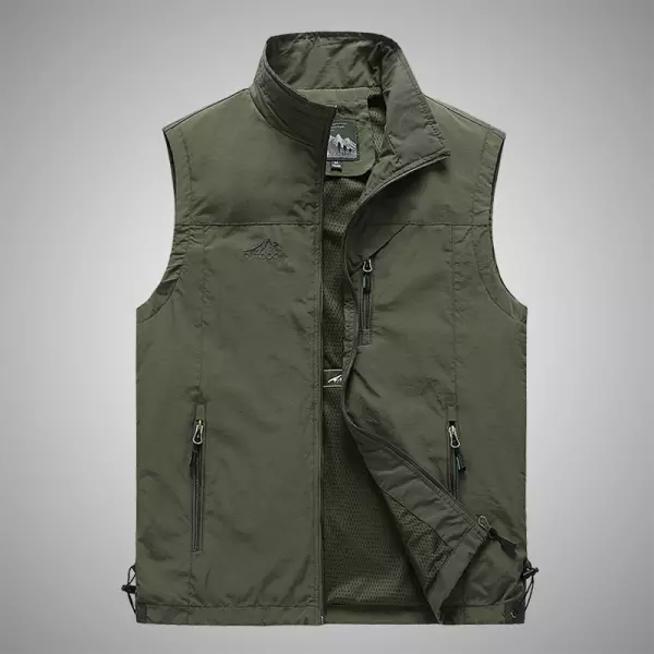 Men's Side Pocket Breathable Functional Outdoor Sports Leisure Vest